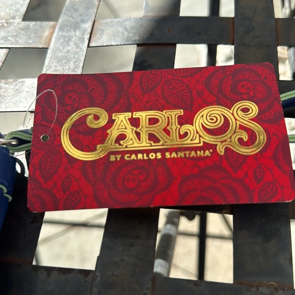 Carlos by Carlos Santana Blue Laser-Cut Women's Clutch